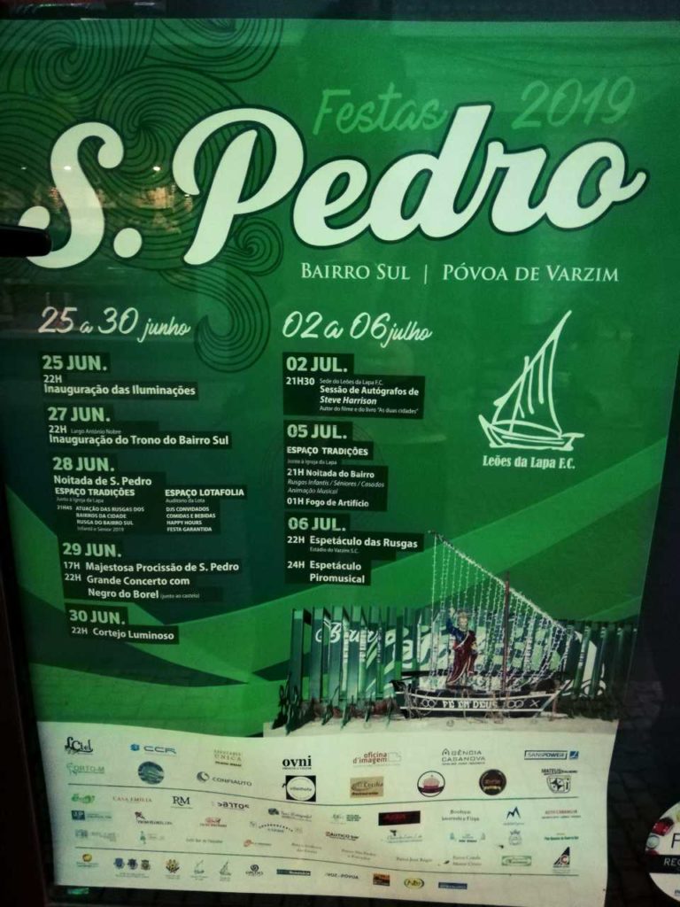 Festiwal św. Piotra w Portugalii - plakat