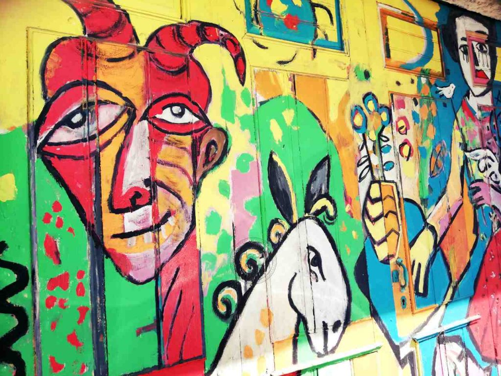 Belmonte - mural - diabeł
