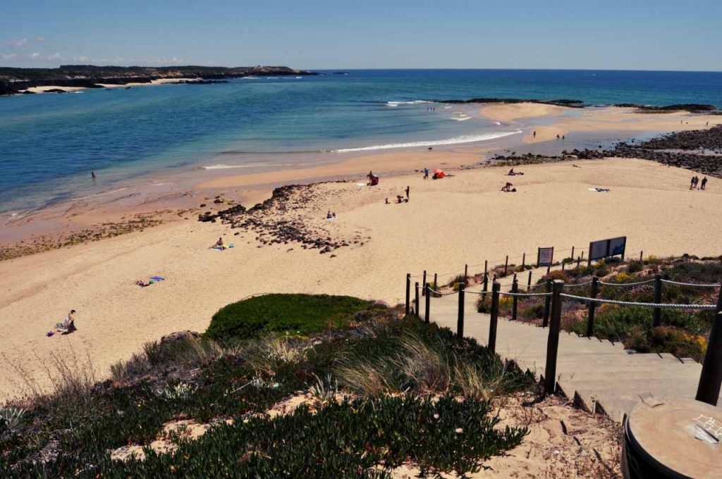 Portugalia Plaże Costa Alentejana - Praia do Farol - schody