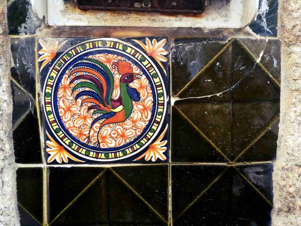 Portugalskie płytki – azulejos - kogut