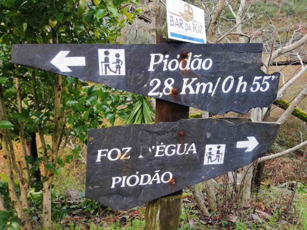 Foz d'Égua - Portugalia - oznaczenie szlaku