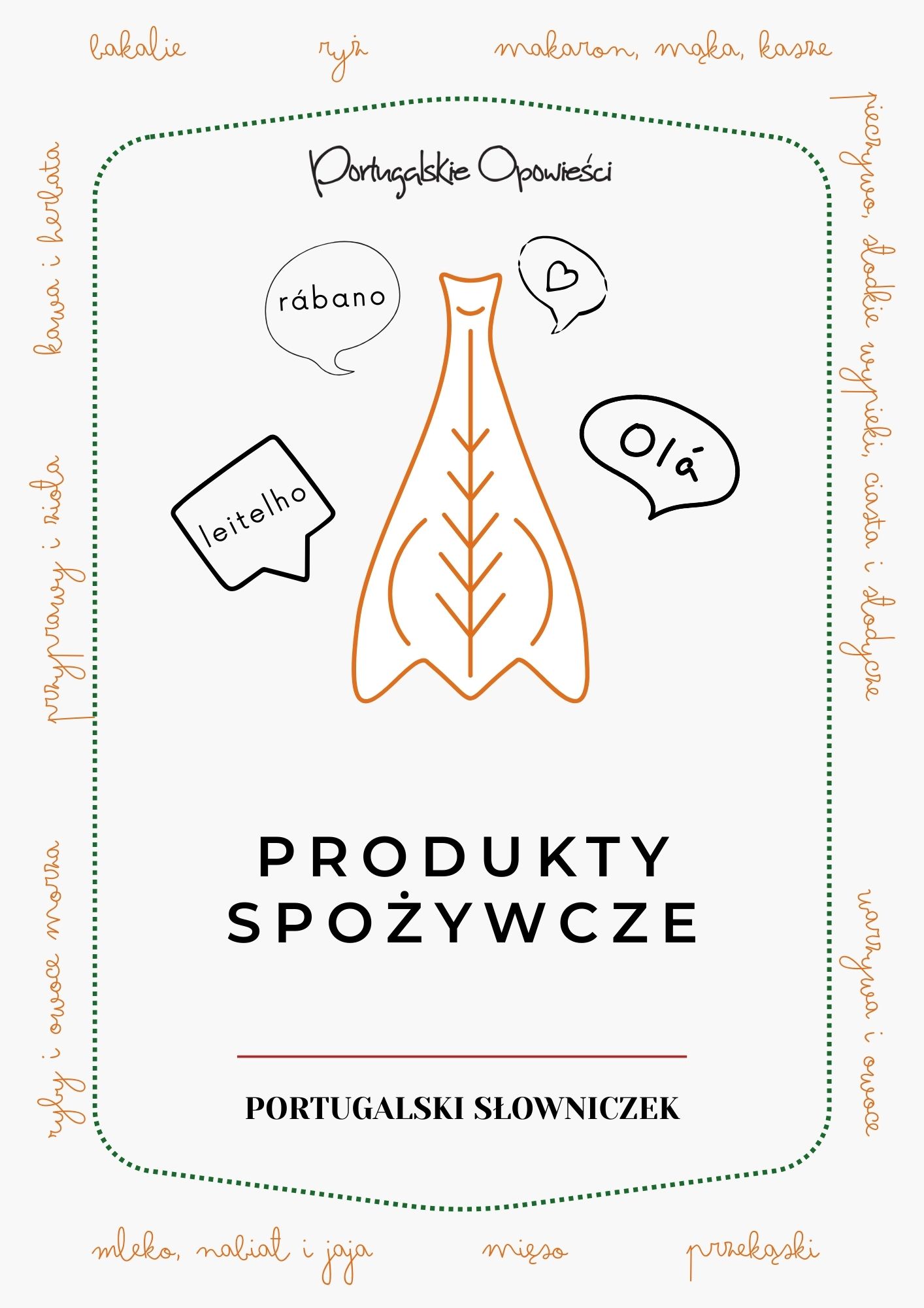 Portugalski słowniczek - Produkty spożywcze - Portugalskie opowieści - Okładka